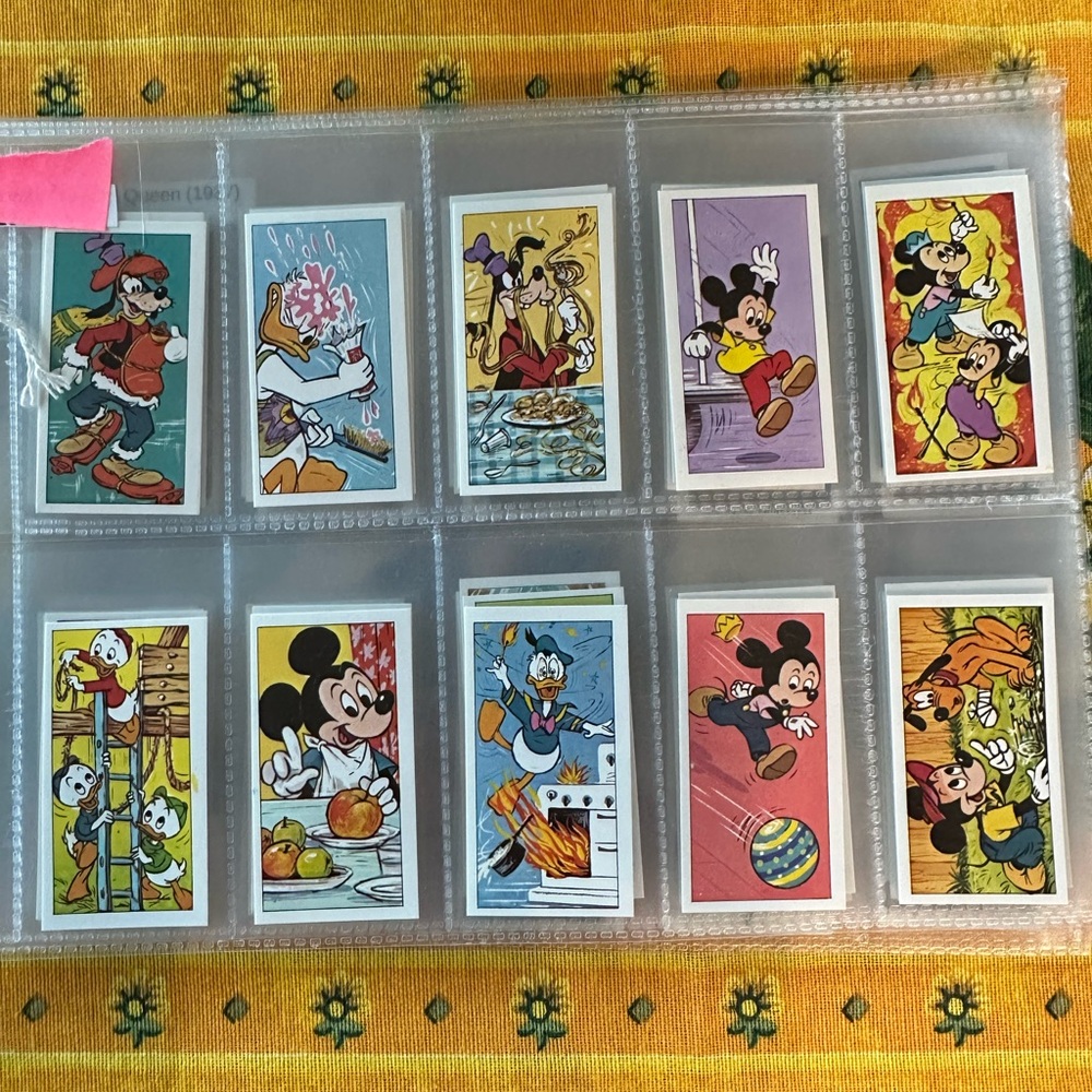 Vintage 1977 Bassett Disney Health and Safety Mini Cards Full Set of 50  -  Mint